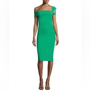 CHIARA BONI la petite robe LAIA one shoulder green dress 42